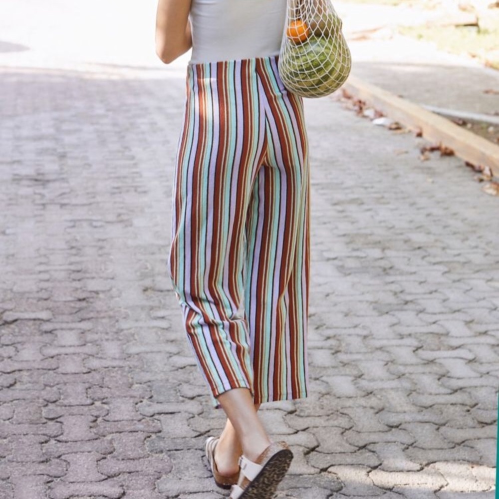 UO Striped Knit Crop Pants